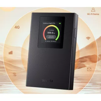 Tenda 4G185v4 4G LTE Mobile AX300 Wi-Fi Batterie-Modem-Router, LCD, WPA 3, USB-C Tenda 4G185v4 4G LTE Mobile AX300 Wi-Fi Batterie-Modem-Router, LCD, WPA 3, USB-C