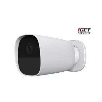 iGET SECURITY EP26 Weiß - WiFi batteriebetriebene FullHD Kamera, IP65, Ton, Standalone und für Alarm M5-4G CZ