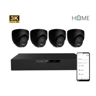 iGET HOME N85P4 - Kamera NVR PoE Set 3K Auflösung, 8CH NVR 4x Kamera mit Audio, IR und LED iGET HOME N85P4 - Kamera NVR PoE Set 3K Auflösung, 8CH NVR 4x Kamera mit Audio, IR und LED
