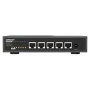 QNAP-Switch QSW-3205-5T (5x 10GbE-Port, passive Kühlung, unterstützt 100M/ 1G/ 2.5G / 5G und 10G)