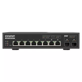 QNAP-Switch QSW-L3208-2C6T (6x 10GbE-Anschluss, 2x 10G SFP /NBASE-T Combo, Lite Managed)