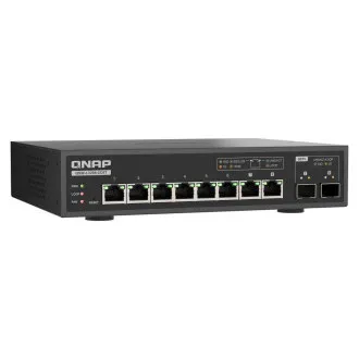 QNAP-Switch QSW-L3208-2C6T (6x 10GbE-Anschluss, 2x 10G SFP /NBASE-T Combo, Lite Managed)