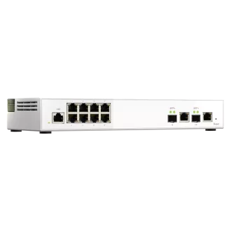 QNAP verwalteter Switch QSW-M2108-2C (8x 2.5GbE RJ45 und 2x kombinierte 10GbE SFP /RJ-45)