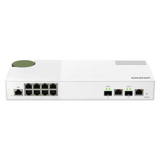 QNAP verwalteter Switch QSW-M2108-2C (8x 2.5GbE RJ45 und 2x kombinierte 10GbE SFP /RJ-45) QNAP verwalteter Switch QSW-M2108-2C (8x 2.5GbE RJ45 und 2x kombinierte 10GbE SFP /RJ-45)