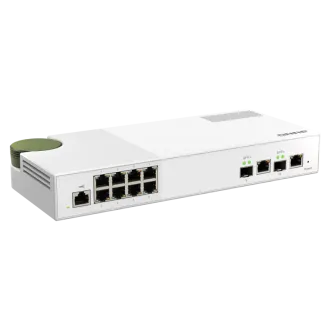 QNAP verwalteter Switch QSW-M2108-2C (8x 2.5GbE RJ45 und 2x kombinierte 10GbE SFP /RJ-45) QNAP verwalteter Switch QSW-M2108-2C (8x 2.5GbE RJ45 und 2x kombinierte 10GbE SFP /RJ-45)