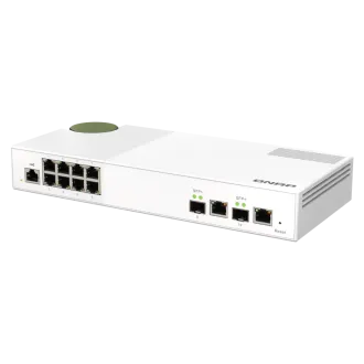 QNAP verwalteter Switch QSW-M2108-2C (8x 2.5GbE RJ45 und 2x kombinierte 10GbE SFP /RJ-45) QNAP verwalteter Switch QSW-M2108-2C (8x 2.5GbE RJ45 und 2x kombinierte 10GbE SFP /RJ-45)