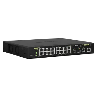QNAP verwalteter Switch QSW-M2116P-2T2S (16x 2.5GbE PoE  RJ45 / 2x 10GbE RJ45 PoE   / 2x 10GbE SFP )
