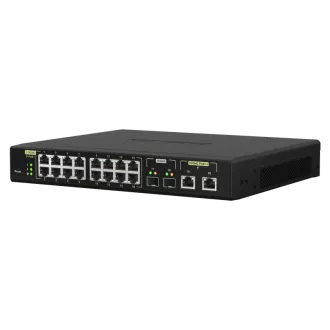 QNAP verwalteter Switch QSW-M2116P-2T2S (16x 2.5GbE PoE  RJ45 / 2x 10GbE RJ45 PoE   / 2x 10GbE SFP )