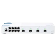 QNAP-gesteuerter Switch QSW-M408S (12 Ports: 8x Gigabit-Ports   4x 10G-SFP -Ports)