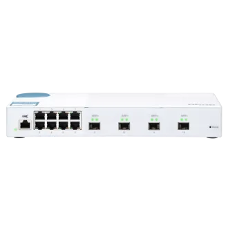 QNAP-gesteuerter Switch QSW-M408S (12 Ports: 8x Gigabit-Ports   4x 10G-SFP -Ports)