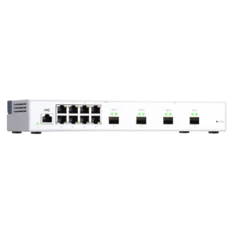 QNAP-gesteuerter Switch QSW-M408S (12 Ports: 8x Gigabit-Ports   4x 10G-SFP -Ports)