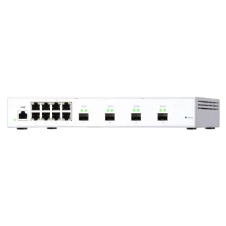 QNAP-gesteuerter Switch QSW-M408S (12 Ports: 8x Gigabit-Ports   4x 10G-SFP -Ports)