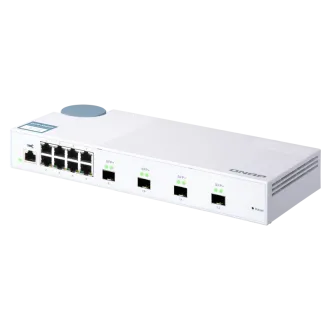 QNAP-gesteuerter Switch QSW-M408S (12 Ports: 8x Gigabit-Ports   4x 10G-SFP -Ports)