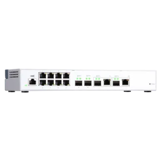 QNAP-gesteuerter Switch QSW-M408-2C (12 Ports: 8x Gigabit-Ports   4x 10G SFP  / 2x 10GbE-Kombi-Ports)