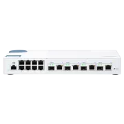 QNAP verwalteter Switch QSW-M408-4C (12 Anschlüsse: 8x Gigabit-Anschluss   4x 10G SFP  / 10GbE Combo-Anschlüsse)