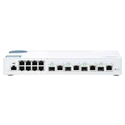 QNAP verwalteter Switch QSW-M408-4C (12 Anschlüsse: 8x Gigabit-Anschluss   4x 10G SFP  / 10GbE Combo-Anschlüsse)