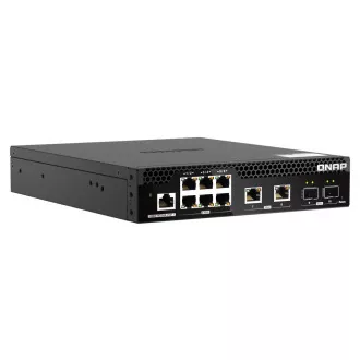 QNAP verwalteter Switch QSW-M2106R-2S2T (6x 2.5GbE RJ45, 2x 10GbE RJ45, 2x 10GbE SFP , geringe Breite) QNAP verwalteter Switch QSW-M2106R-2S2T (6x 2.5GbE RJ45, 2x 10GbE RJ45, 2x 10GbE SFP , geringe Breite)