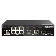 QNAP verwalteter Switch QSW-M2106R-2S2T (6x 2.5GbE RJ45, 2x 10GbE RJ45, 2x 10GbE SFP , geringe Breite)