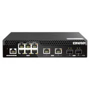 QNAP verwalteter Switch QSW-M2106R-2S2T (6x 2.5GbE RJ45, 2x 10GbE RJ45, 2x 10GbE SFP , geringe Breite)