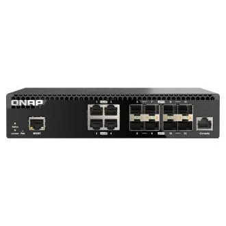 QNAP Managed Switch QSW-M3212R-8S4T (4x 10GbE-Ports   8x 10G SFP -Ports, halbe Breite)