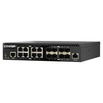 QNAP Managed Switch QSW-M3212R-8S4T (4x 10GbE-Ports   8x 10G SFP -Ports, halbe Breite)