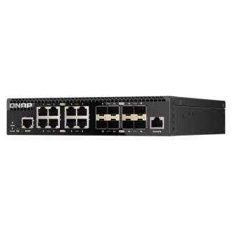 QNAP Managed Switch QSW-M3212R-8S4T (4x 10GbE-Ports   8x 10G SFP -Ports, halbe Breite)