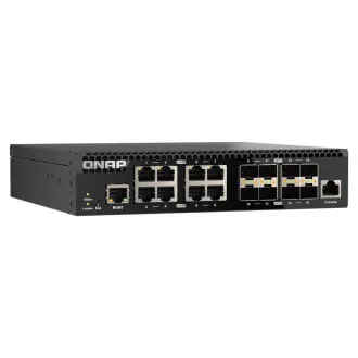 QNAP Managed Switch QSW-M3212R-8S4T (4x 10GbE-Ports   8x 10G SFP -Ports, halbe Breite)