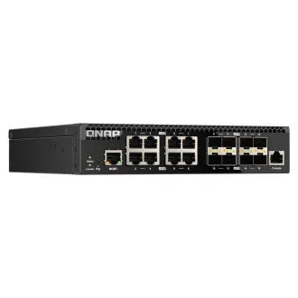 QNAP Managed Switch QSW-M3212R-8S4T (4x 10GbE-Ports   8x 10G SFP -Ports, halbe Breite)