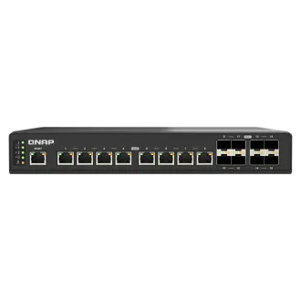 QNAP verwalteter Industrie-Switch QSW-IM3216-8S8T: 16x 10G-Ports (8x 10Gb SFP und 8x 10Gb RJ-45) QNAP verwalteter Industrie-Switch QSW-IM3216-8S8T: 16x 10G-Ports (8x 10Gb SFP und 8x 10Gb RJ-45)