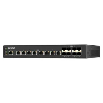 QNAP verwalteter Industrie-Switch QSW-IM3216-8S8T: 16x 10G-Ports (8x 10Gb SFP und 8x 10Gb RJ-45) QNAP verwalteter Industrie-Switch QSW-IM3216-8S8T: 16x 10G-Ports (8x 10Gb SFP und 8x 10Gb RJ-45)