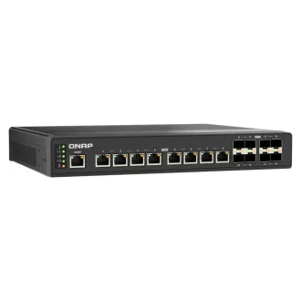 QNAP verwalteter Industrie-Switch QSW-IM3216-8S8T: 16x 10G-Ports (8x 10Gb SFP und 8x 10Gb RJ-45) QNAP verwalteter Industrie-Switch QSW-IM3216-8S8T: 16x 10G-Ports (8x 10Gb SFP und 8x 10Gb RJ-45)
