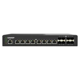 QNAP verwalteter Industrie-Switch QSW-IM3216-8S8T: 16x 10G-Ports (8x 10Gb SFP und 8x 10Gb RJ-45) QNAP verwalteter Industrie-Switch QSW-IM3216-8S8T: 16x 10G-Ports (8x 10Gb SFP und 8x 10Gb RJ-45)