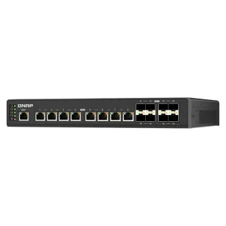 QNAP verwalteter Industrie-Switch QSW-IM3216-8S8T: 16x 10G-Ports (8x 10Gb SFP und 8x 10Gb RJ-45) QNAP verwalteter Industrie-Switch QSW-IM3216-8S8T: 16x 10G-Ports (8x 10Gb SFP und 8x 10Gb RJ-45)
