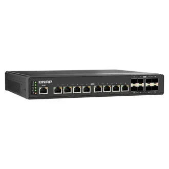 QNAP verwalteter Industrie-Switch QSW-IM3216-8S8T: 16x 10G-Ports (8x 10Gb SFP und 8x 10Gb RJ-45) QNAP verwalteter Industrie-Switch QSW-IM3216-8S8T: 16x 10G-Ports (8x 10Gb SFP und 8x 10Gb RJ-45)