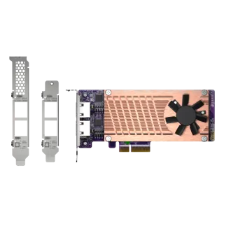 QNAP QM2-Serie, 2 x PCIe 2280 M.2 SSD-Steckplätze, PCIe Gen3 x 4 , 2 x Intel I225LM 2.5GbE NBASE-T-Anschluss QNAP QM2-Serie, 2 x PCIe 2280 M.2 SSD-Steckplätze, PCIe Gen3 x 4 , 2 x Intel I225LM 2.5GbE NBASE-T-Anschluss