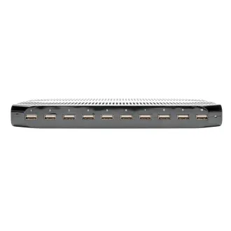 USB-Ladestation mit Stauraum, Ausgang 10x 12V, 8A, 96W, Schuko-Netzkabel USB-Ladestation mit Stauraum, Ausgang 10x 12V, 8A, 96W, Schuko-Netzkabel