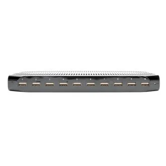 USB-Ladestation mit Stauraum, Ausgang 10x 12V, 8A, 96W, Schuko-Netzkabel USB-Ladestation mit Stauraum, Ausgang 10x 12V, 8A, 96W, Schuko-Netzkabel