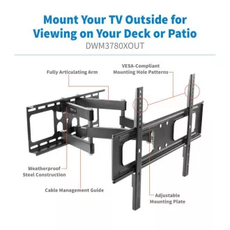 Tripplite Halterung für TV-Geräte und Monitore 37"...80", Gelenkarm, Outdoor Tripplite Halterung für TV-Geräte und Monitore 37"...80", Gelenkarm, Outdoor