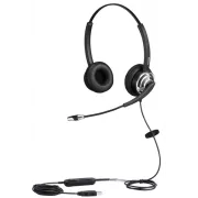 WELL Mairdi MRD-805D USB, Zwei-Ohr-Headset (USB mit Lautstärkeregler)