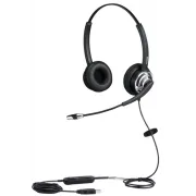 WELL Mairdi MRD-805D USB, Zwei-Ohr-Headset (USB mit Lautstärkeregler)
