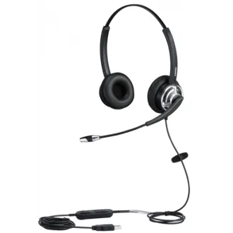 WELL Mairdi MRD-805D USB, Zwei-Ohr-Headset (USB mit Lautstärkeregler)