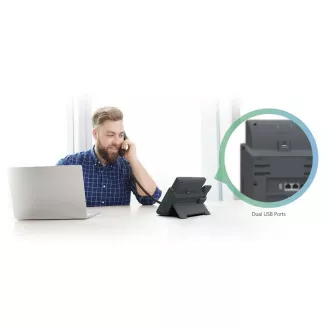 Yealink SIP-T46U SIP-Telefon, PoE, 4,3" 480x272 LCD, 27 Leitungsraten, 2xUSB, Gig Yealink SIP-T46U SIP-Telefon, PoE, 4,3" 480x272 LCD, 27 Leitungsraten, 2xUSB, Gig