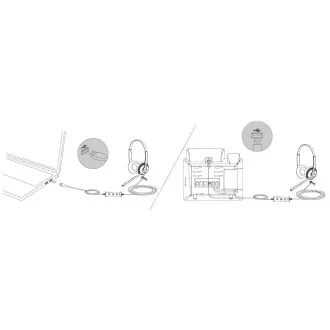 Yealink UH34 Dual Headset für beide Ohren mit USB-Anschluss für Teams Yealink UH34 Dual Headset für beide Ohren mit USB-Anschluss für Teams