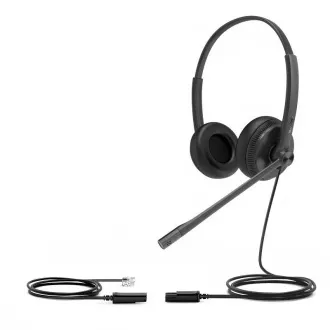 Yealink YHS34 Dual Headset für beide Ohren mit QD-RJ9-Anschlüssen