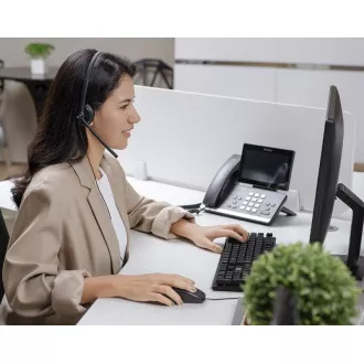Yealink YHS34 Dual Headset für beide Ohren mit QD-RJ9-Anschlüssen