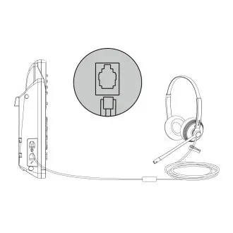 Yealink YHS34 Dual Headset für beide Ohren mit QD-RJ9-Anschlüssen Yealink YHS34 Dual Headset für beide Ohren mit QD-RJ9-Anschlüssen
