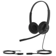 Yealink YHS34 Lite Dual Headset für beide Ohren mit QD-RJ9-Anschlüssen