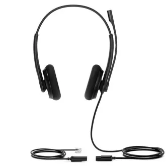 Yealink YHS34 Lite Dual Headset für beide Ohren mit QD-RJ9-Anschlüssen