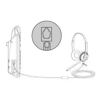 Yealink YHS36 Mono-Einohr-Headset mit QD-RJ9-Anschlüssen Yealink YHS36 Mono-Einohr-Headset mit QD-RJ9-Anschlüssen