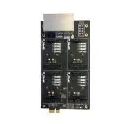 Yeastar EX08 Karte, 8 Anschlüsse, 4 Positionen für S2, O2, SO, BRI, GSM